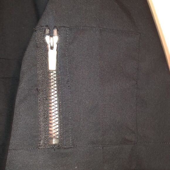 Uniform Advantage 2X Black Three Snap Front Short Sleeve Uniform Top - Picture 6 of 10